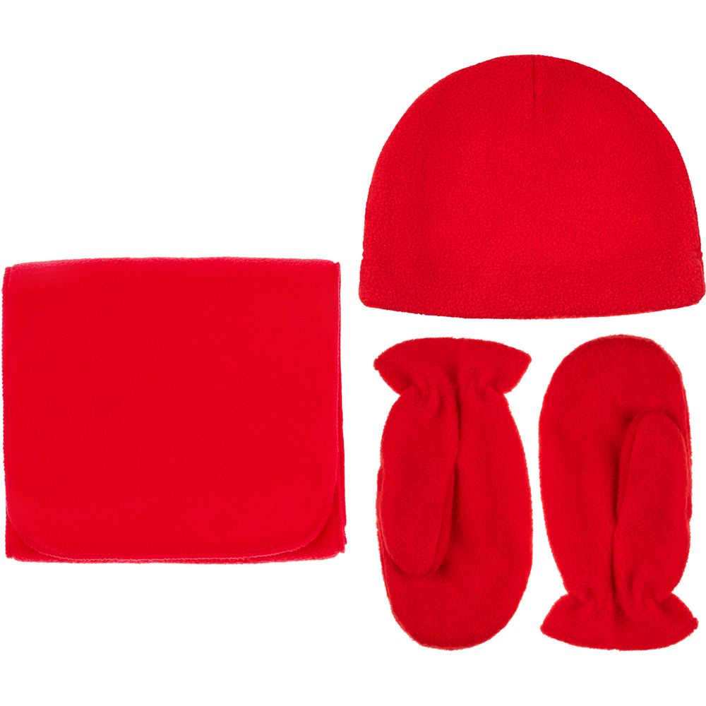 Шапка Fleecy, красная-2