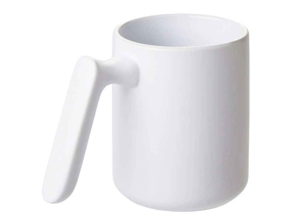 Кружка матовая с прямой ручкой Axio, 360 мл, белый-0