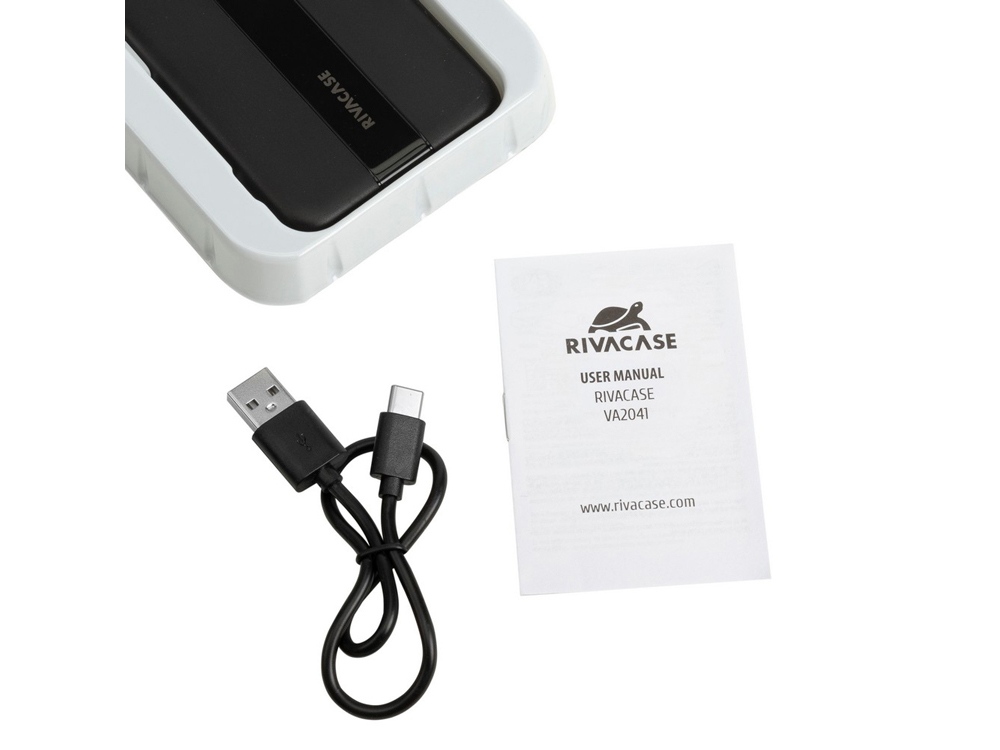 RIVACASE VA2041 (10000 мАч) внешний аккумулятор, черный 12/48-13