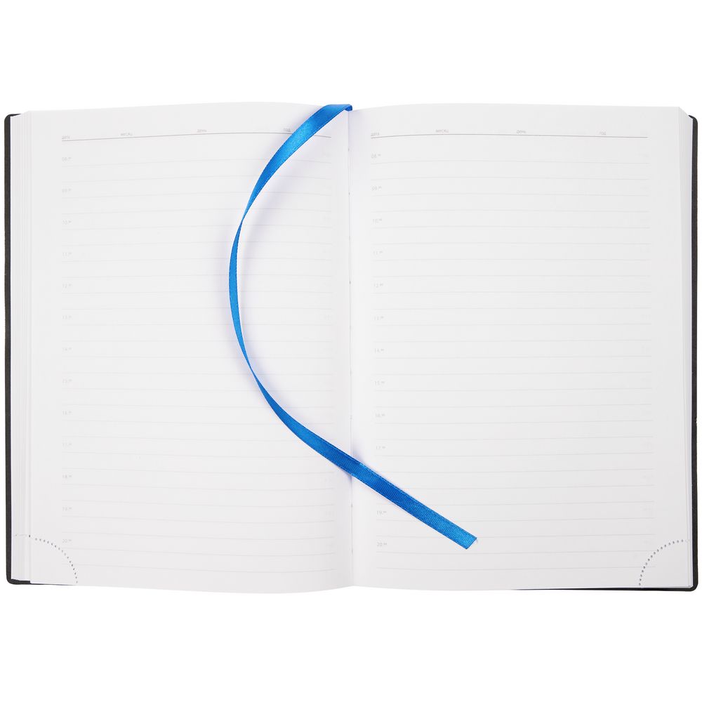 Ежедневник Vivian Metal, недатированный, синий-3