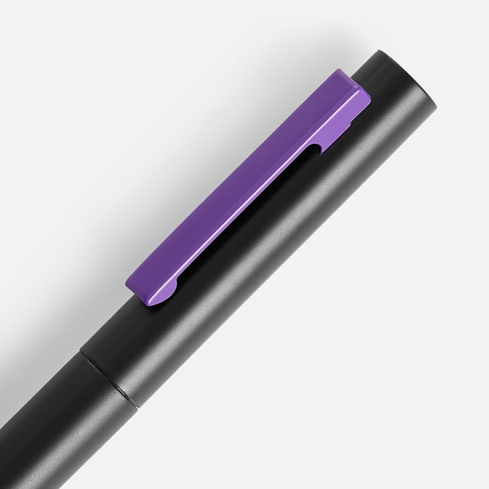 Ручка шариковая Inkolor, черная с фиолетовым-2
