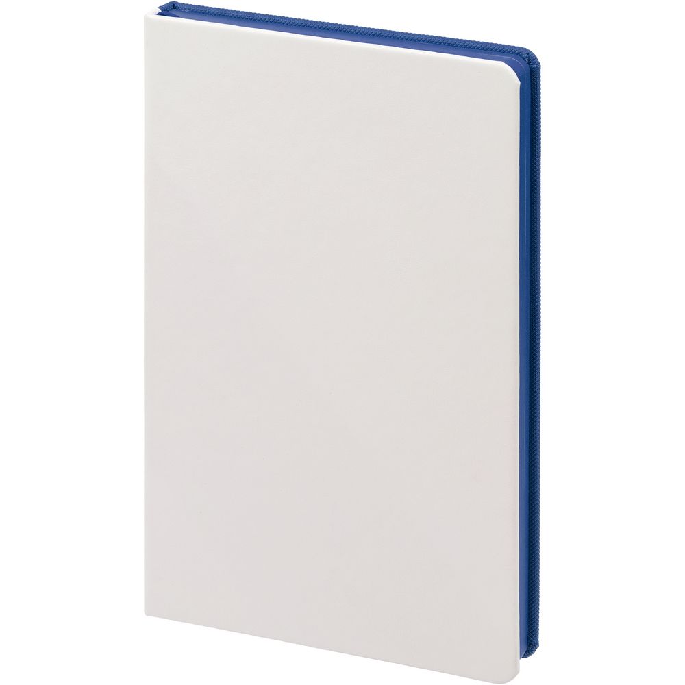 Ежедневник Duplex, недатированный, белый с синим-1