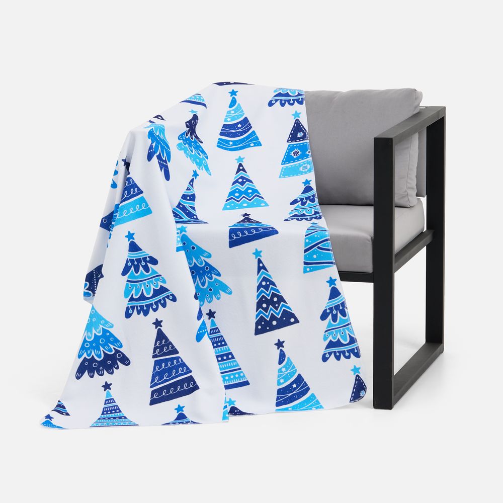 Флисовый плед Imaginario, синий-4