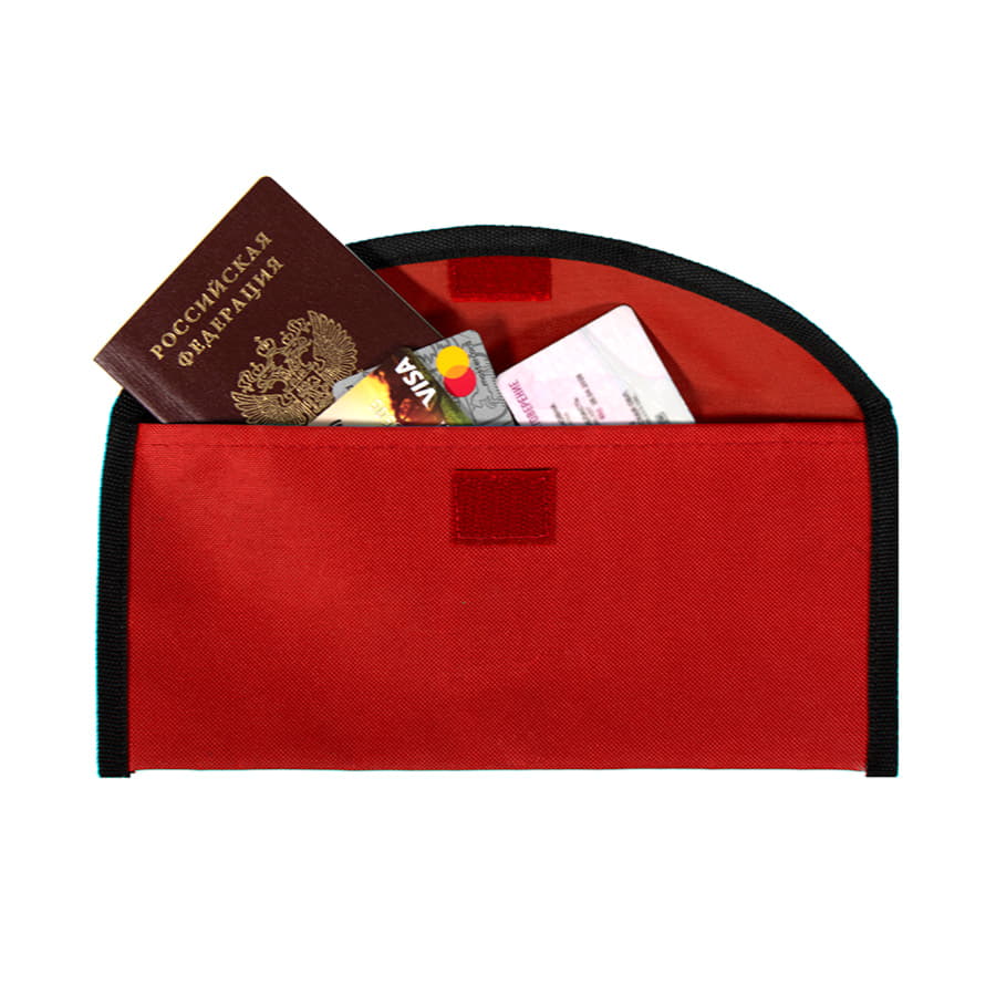 Холдер для тревел-документов "Lisboa"  , красный-3