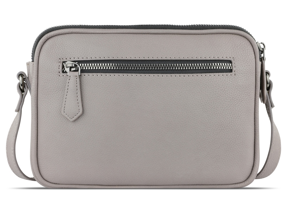 Сумка кросс-боди женская BUGATTI Bella, бежевая, воловья кожа/полиэстер, 22х6х15,5 см-7