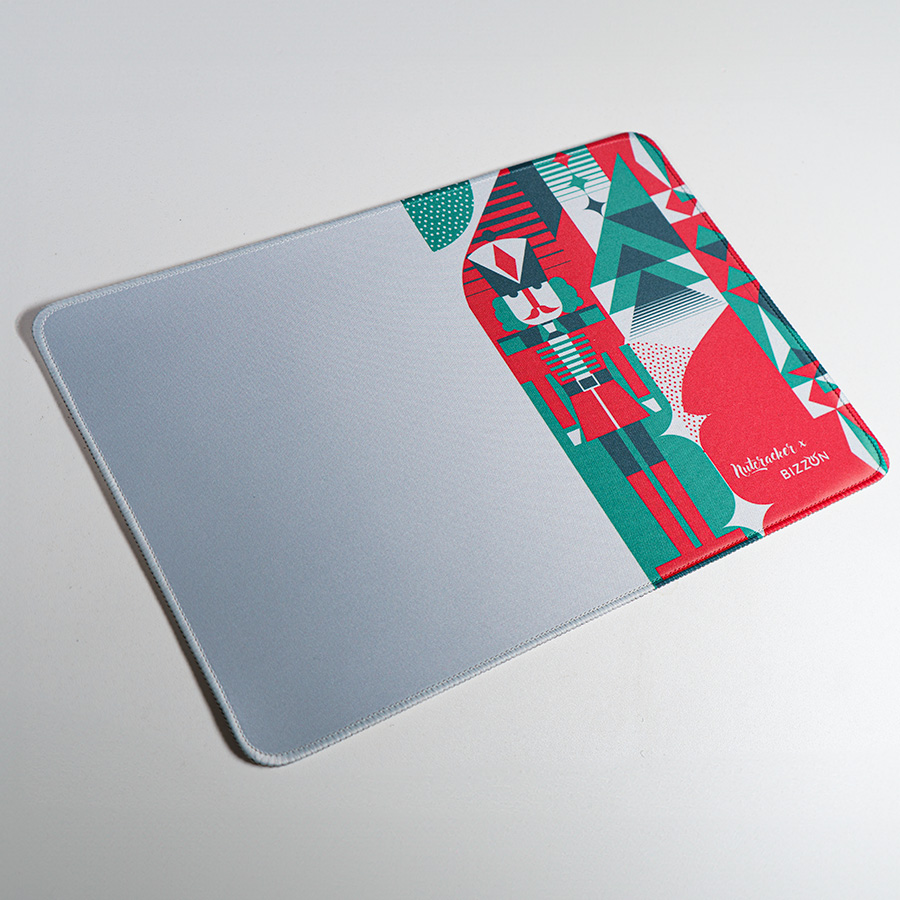 Коврик для мыши GLIDE M, 35*25*0,3см, прошитый край, белый, белый-4