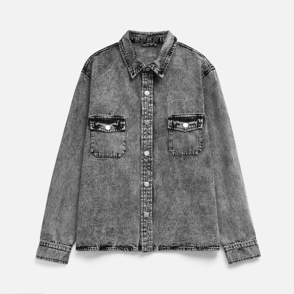 Куртка джинсовая O3, серая-1