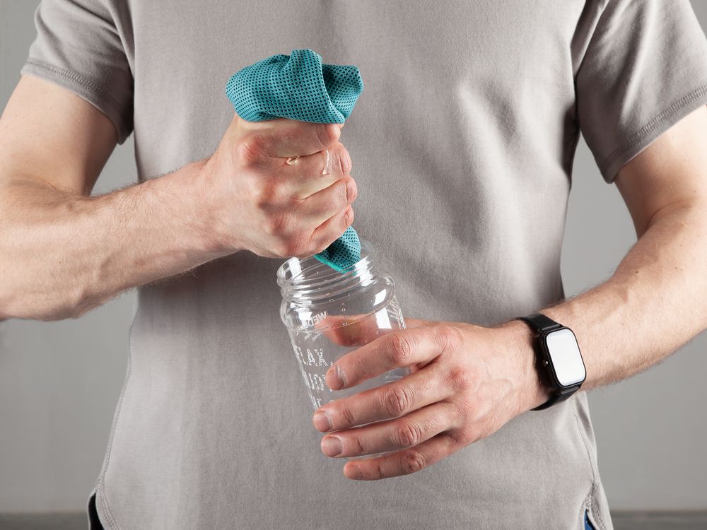 Охлаждающее полотенце Weddell ver.2, голубое-4