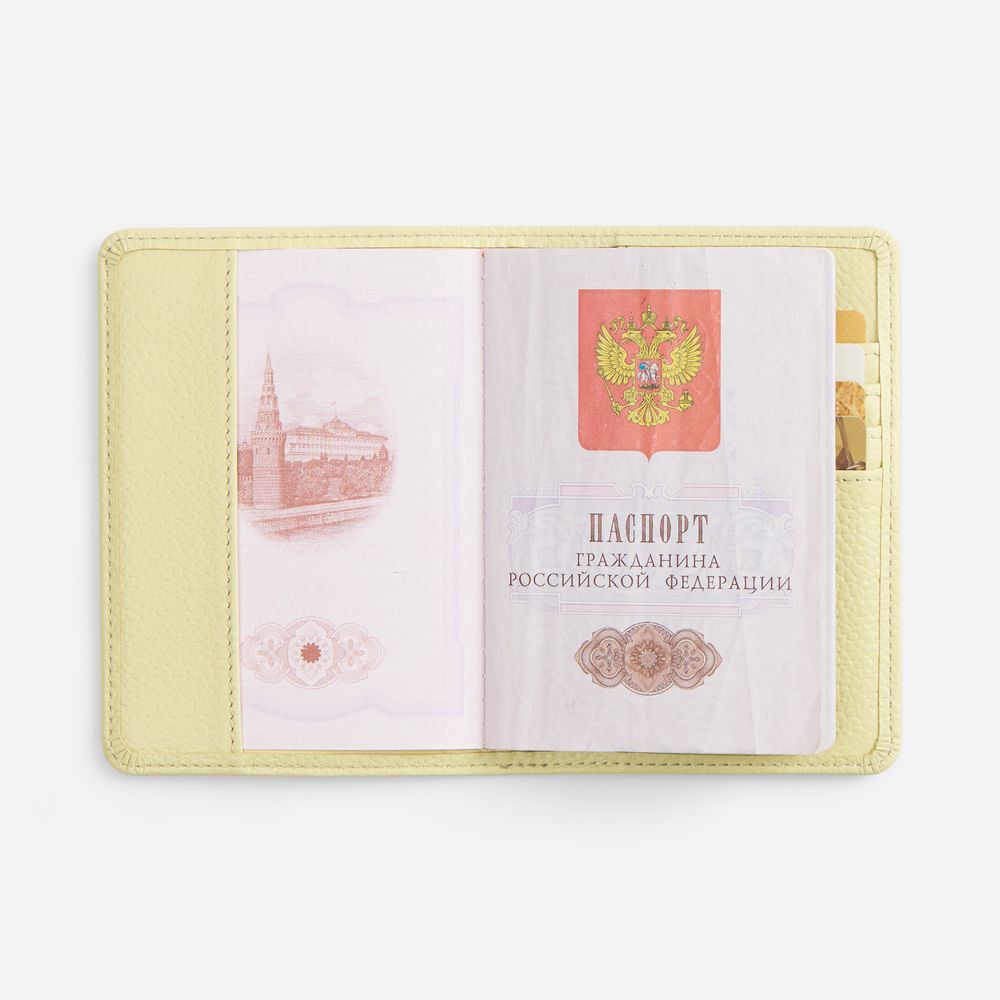 Обложка для паспорта Unison, светло-зеленая-3