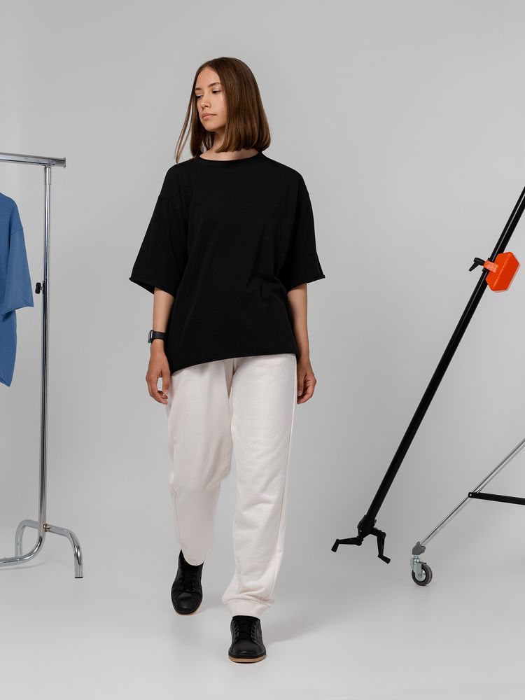 Футболка оверсайз Vozduh 2.0, черная-4