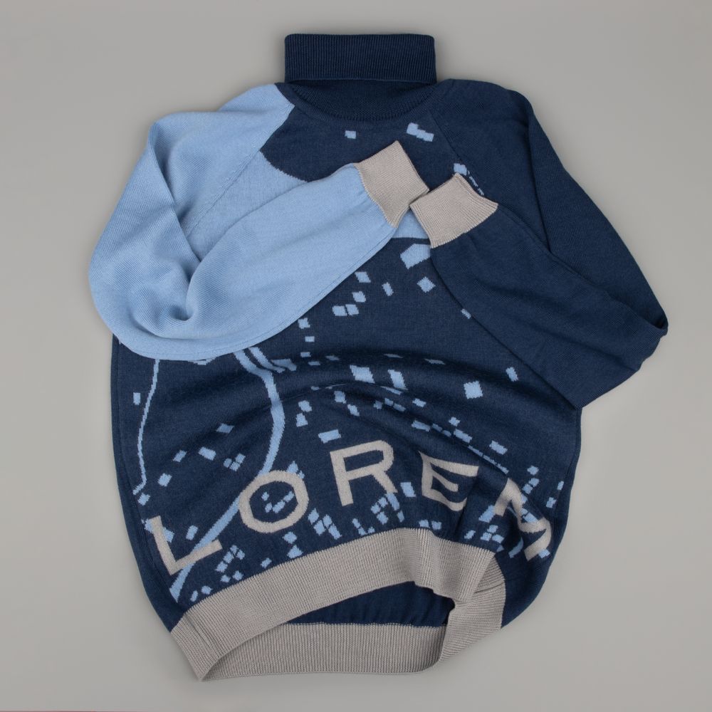 Джемпер на заказ Tricksy Net Reglan, полушерсть-4