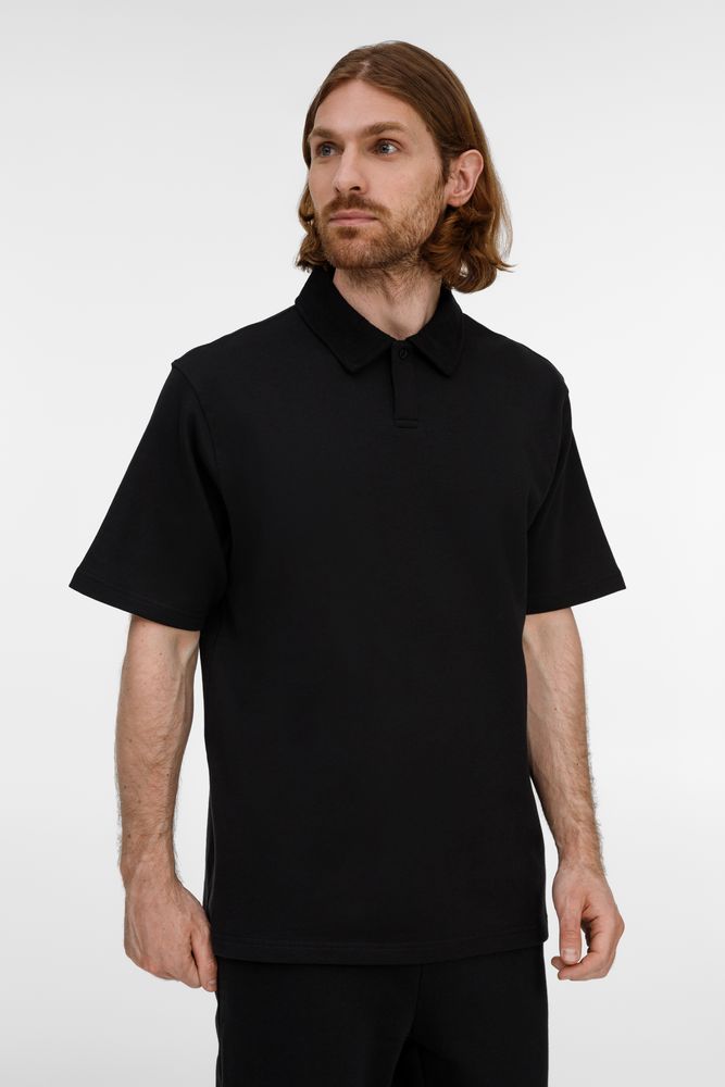 Рубашка поло унисекс Tiimi, черная-0