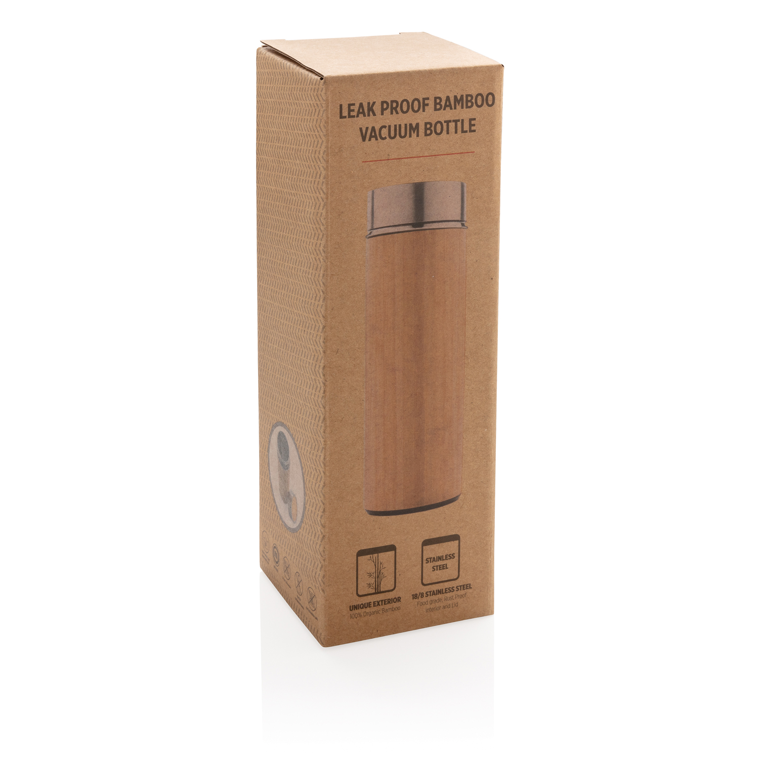 Герметичная вакуумная бутылка Bamboo, 350 мл-8