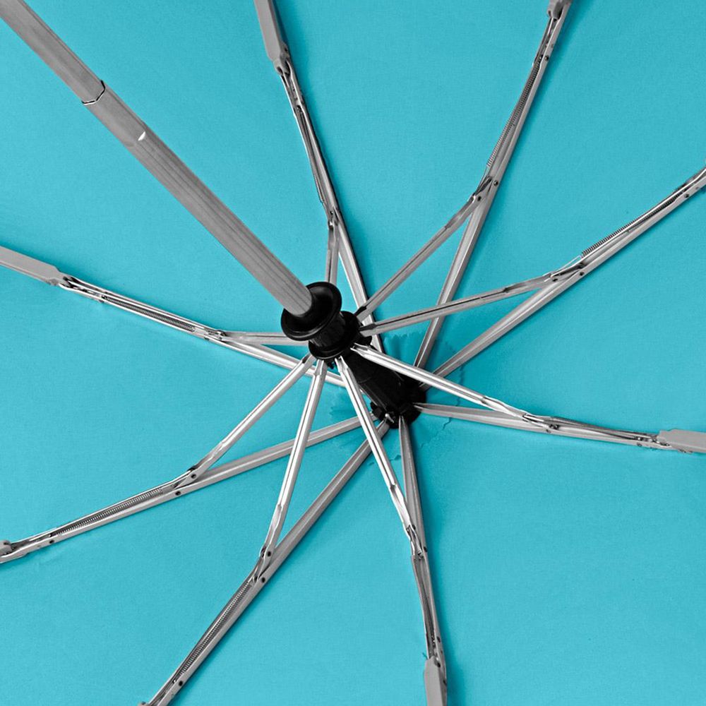 Зонт складной AOC, бирюзовый-4