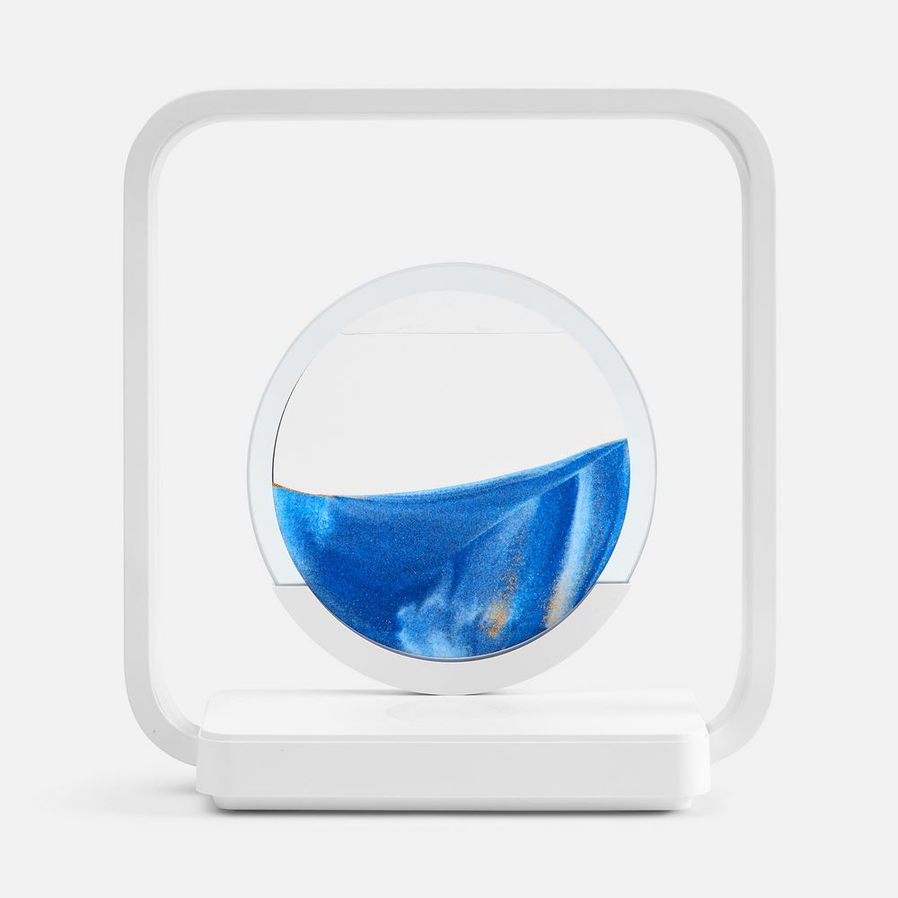 Интерьерный светильник с беспроводной зарядкой Sandflow, белый-2