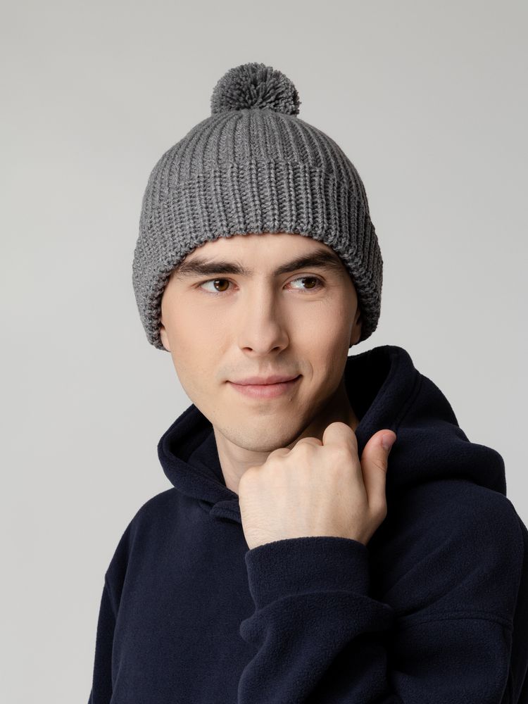 Шапка Nordvik, серый меланж-4