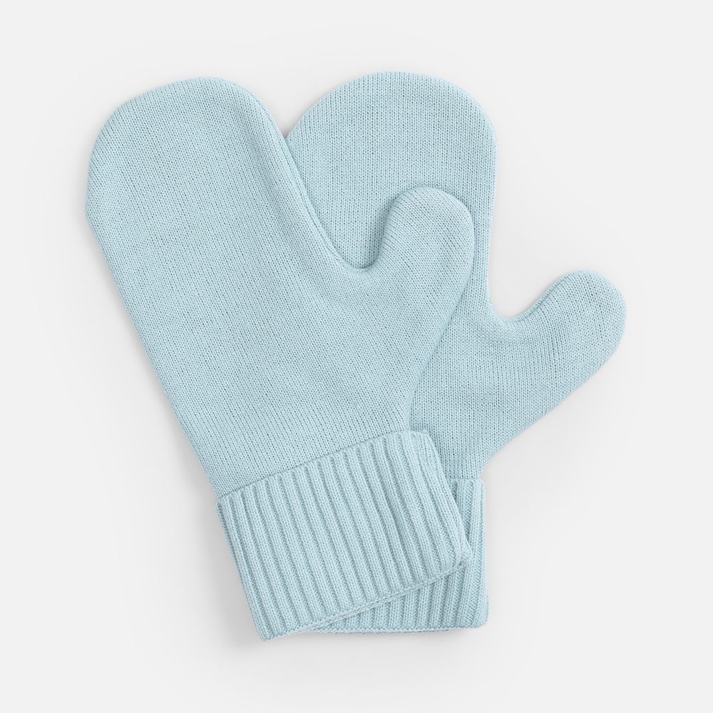 Варежки Yong, светло-голубые-0