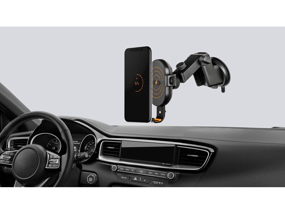 Беспроводное зарядное устройство  Rombica NEO Clip, черный-9