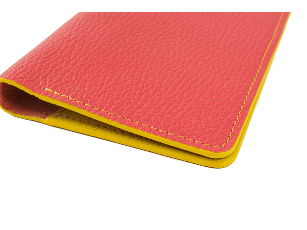 Обложка для паспорта Valerie Concept PSC10, красный/желтый-4