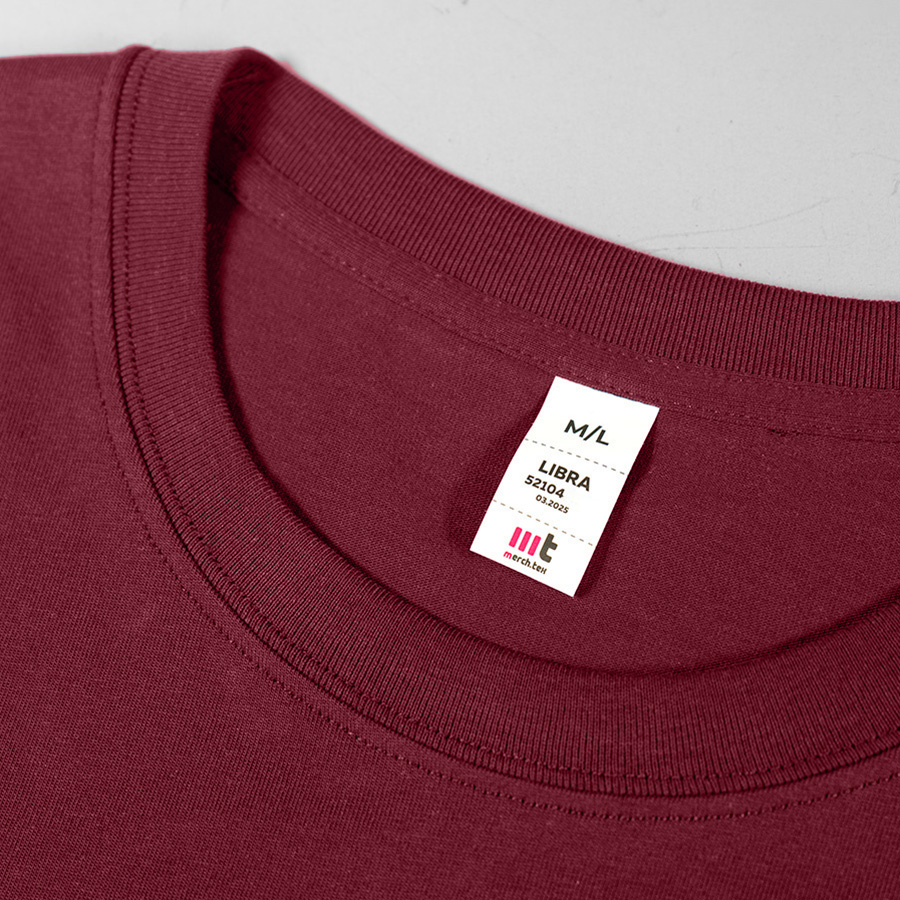 Футболка унисекс оверсайз LIBRA 220, светло-бордовый-2