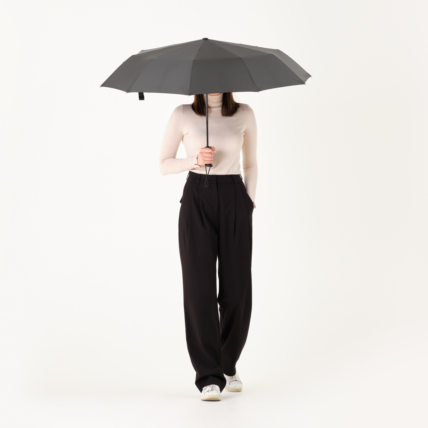 Зонт складной Леванте (Levante), черный-7