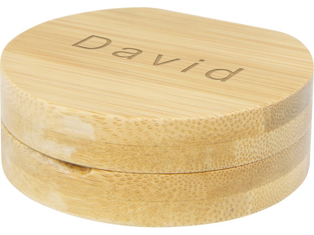 Карманное зеркало в бамбуковой раме Afrodit, natural-5