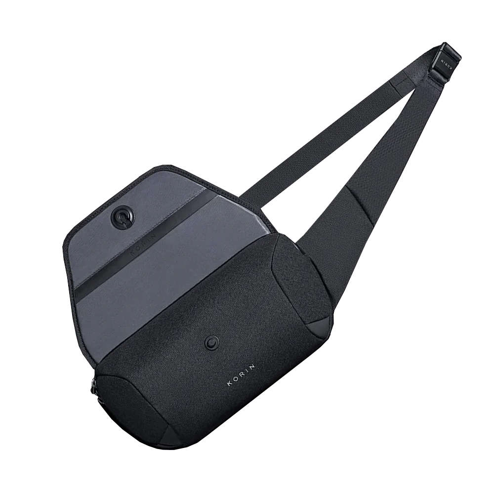 Наплечная сумка ClickSling 32,5х17,3х11 см, черная-4