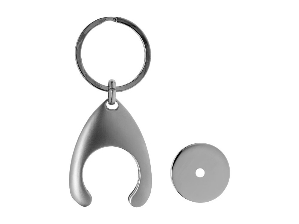 Брелок-монетница Haig, серебристый-2