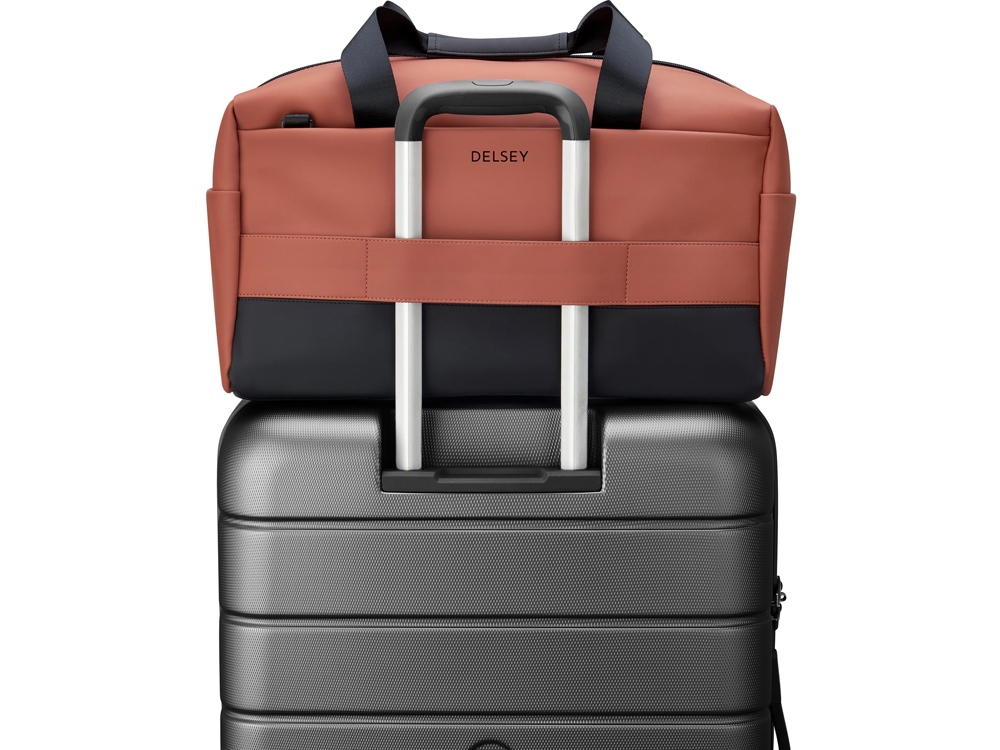 Сумка дорожная DELSEY, TURENNE, 26л, красно-коричневый-7