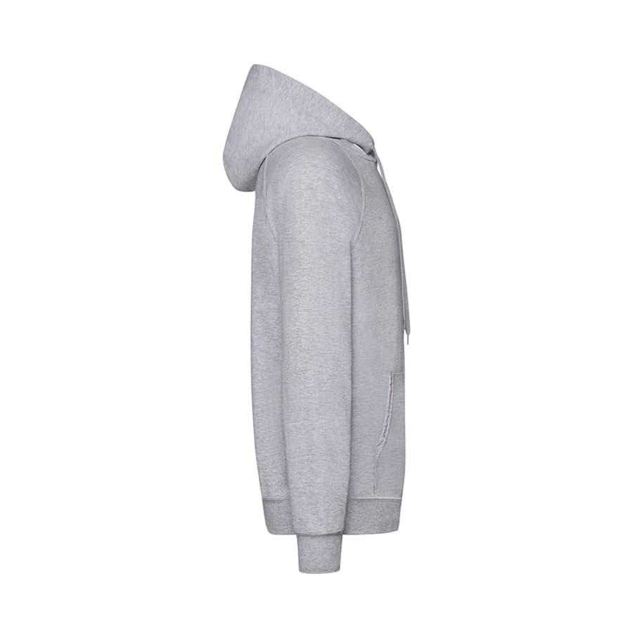 Толстовка без начеса LIGHTWEIGHT HOODED SWEAT 240, серый меланж-4