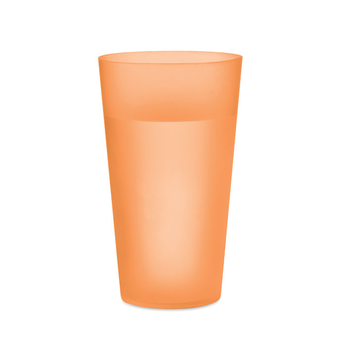 Reusable event cup 500ml, прозрачно-оранжевый-2