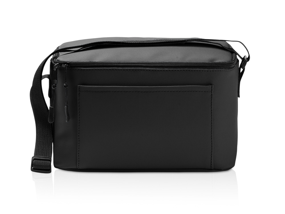 Сумка-холодильник из искусственной кожи с регулируемыми ручками Дэнвер (DENVER), черный-0