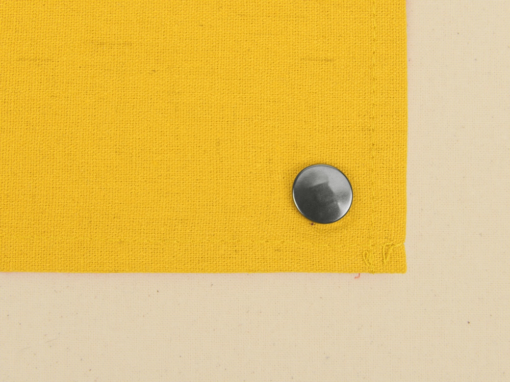 Складная хлопковая сумка для шопинга Gross с карманом, желтый-4