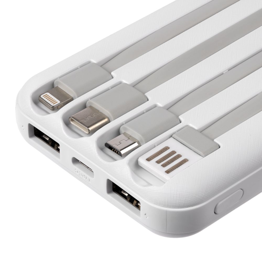 Внешний аккумулятор Omni Qi 10000 мАч, белый-2