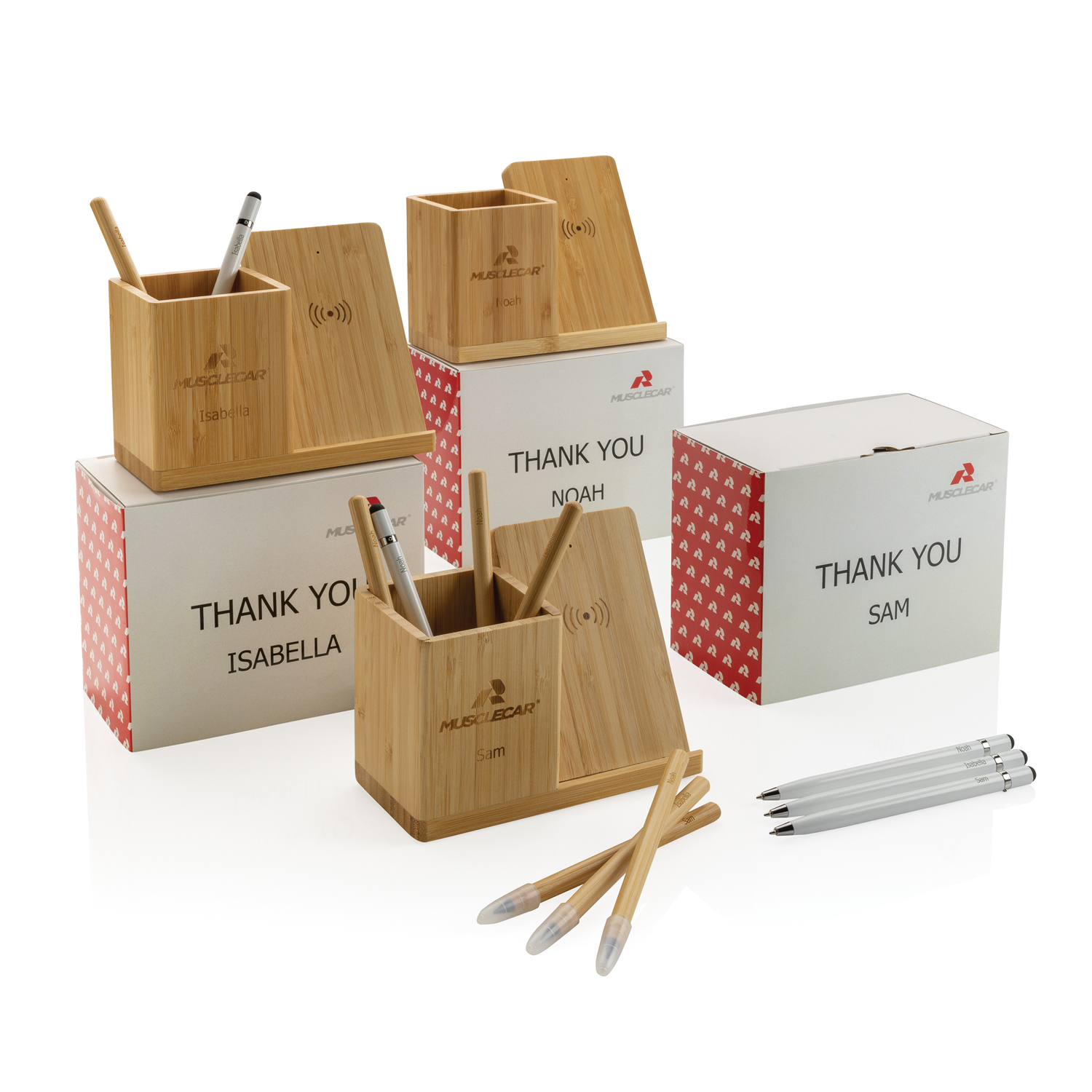 Беспроводная бамбуковая док-станция Calgary, 10 Вт-10