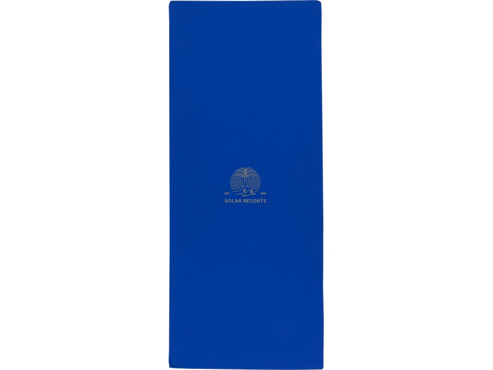 Lucas спортивное полотенце из переработанного полиэстера 30х80 см - Ярко-синий-5