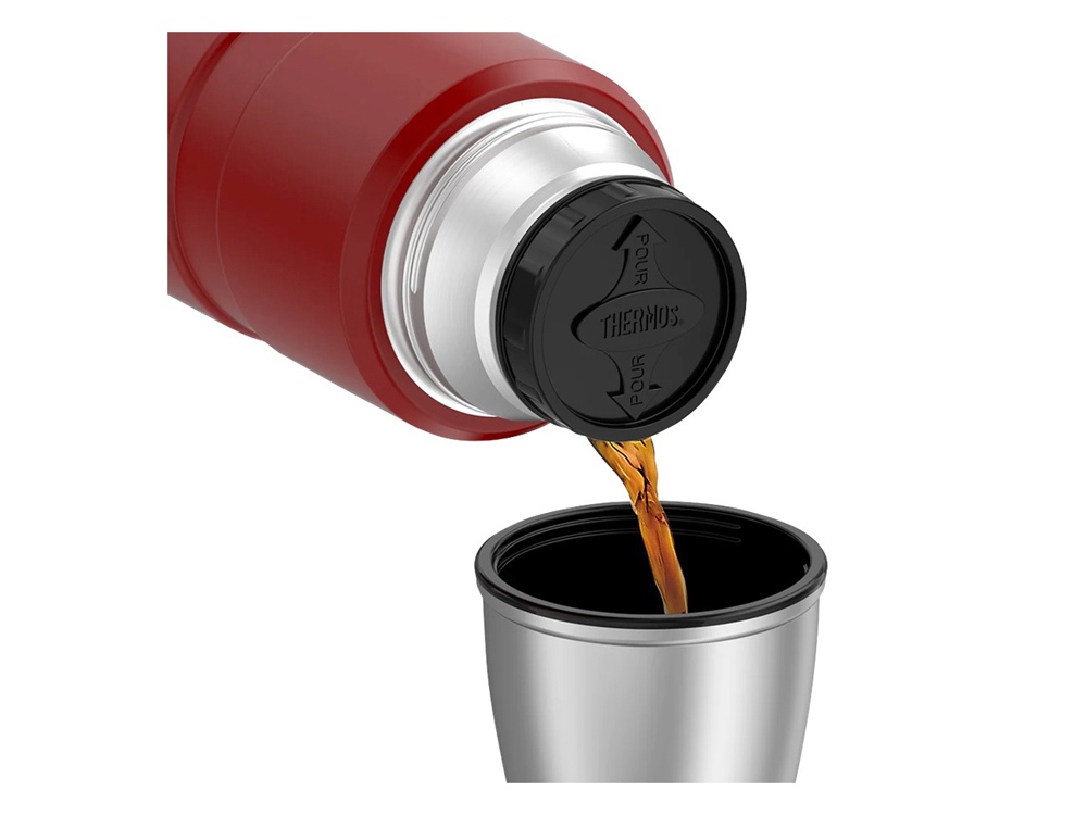 Термос из нерж. стали тм THERMOS SK2020 Rustic Red King 2,0L, красный-3
