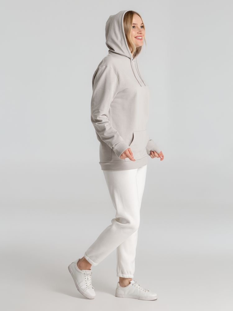 Толстовка с капюшоном унисекс Hoodie, дымчато-серая-8
