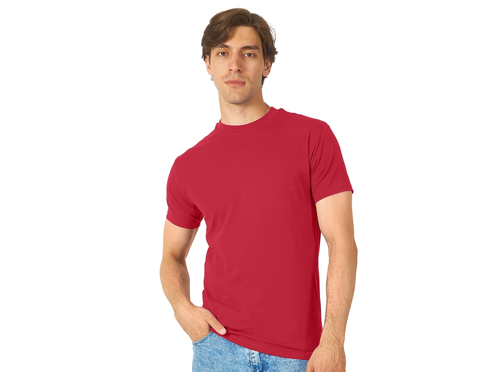 Футболка HD Fit короткий рукав с эластаном, мужская, красный-0