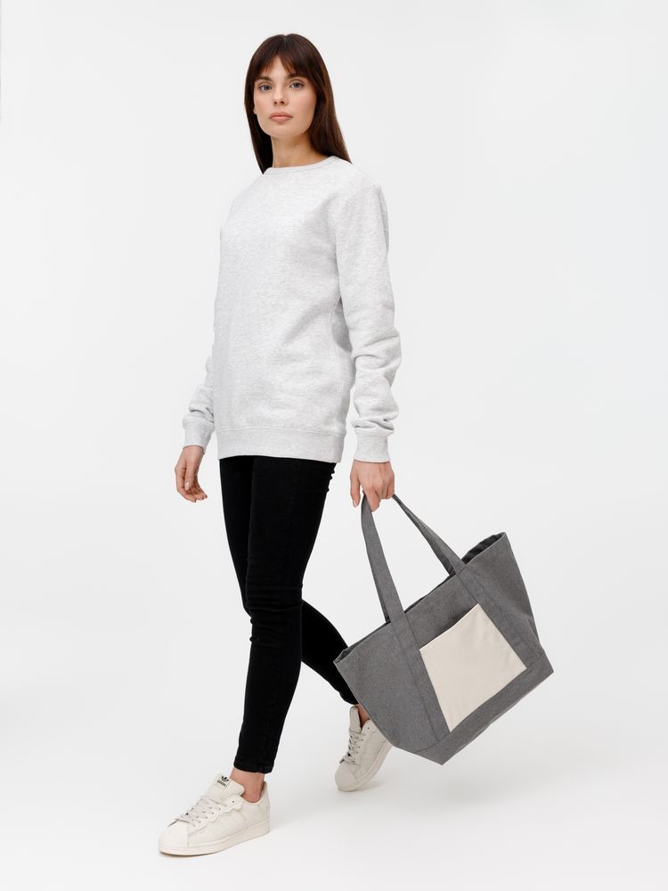 Шопер Shophop, серый с неокрашенным-7