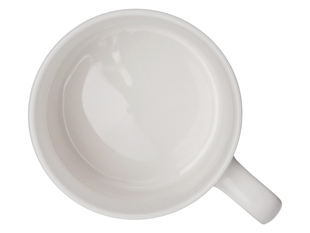 Кружка Kos, 370 мл, белый, с квадратной ручкой-3