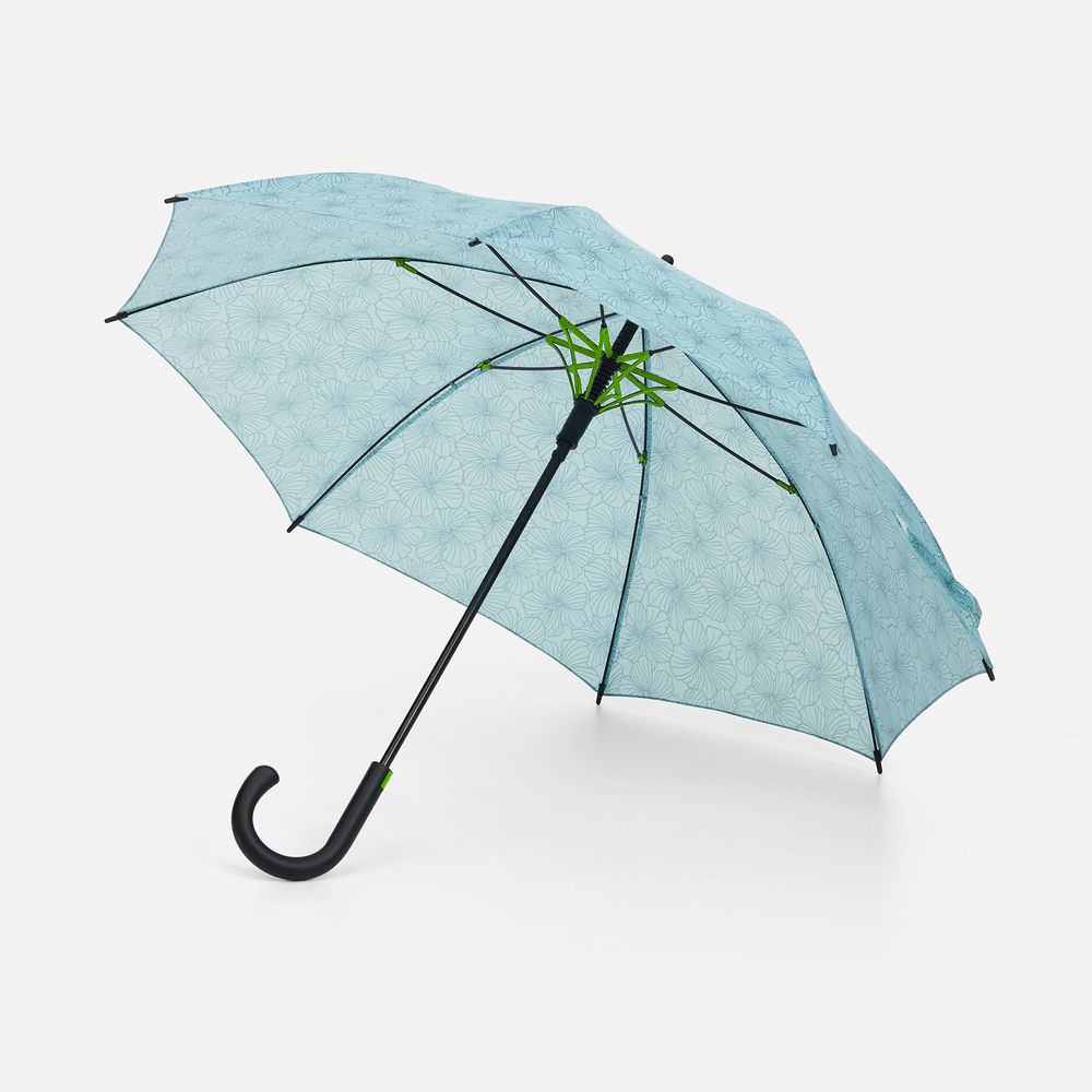 Зонт-трость Undercolor с полной запечаткой на заказ, с зелеными спицами-0