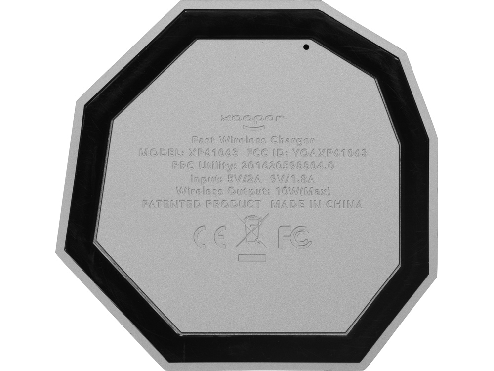 Док-станция Geo Dock с быстрой беспроводной зарядкой, серебристый с синей подсветкой. XOOPAR-8