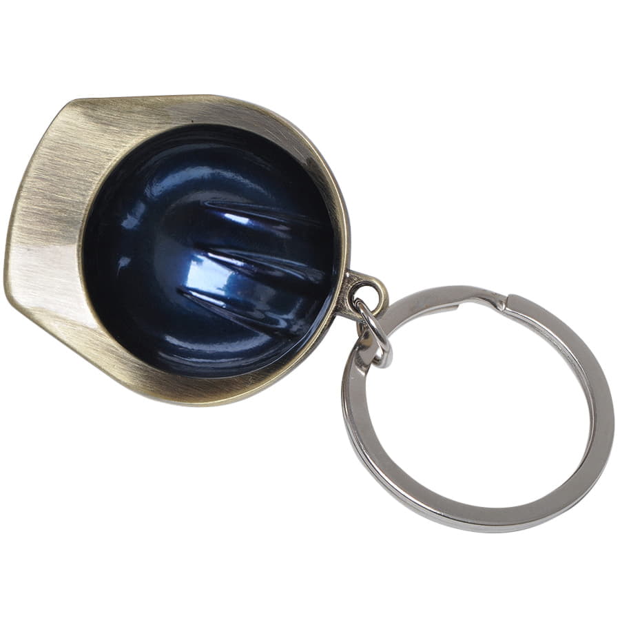 Брелок  "Каска", 4 х 4,5 х 2 см, металл, серебристый-1