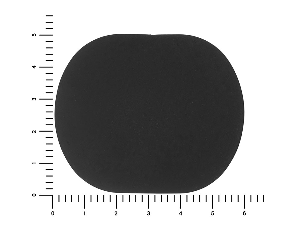 ПАТЧ ОВАЛ soft-touch (чёрный) 6,0 х 5,0 см-1