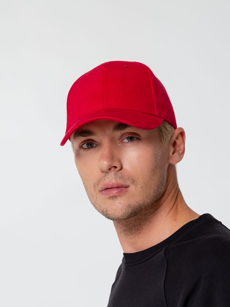 Бейсболка Hillside, красная-3