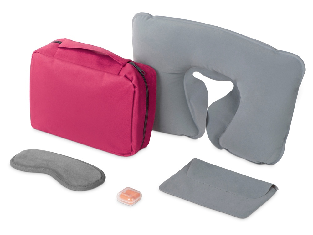 Набор для путешествий Comfy Flight, фуксия-0