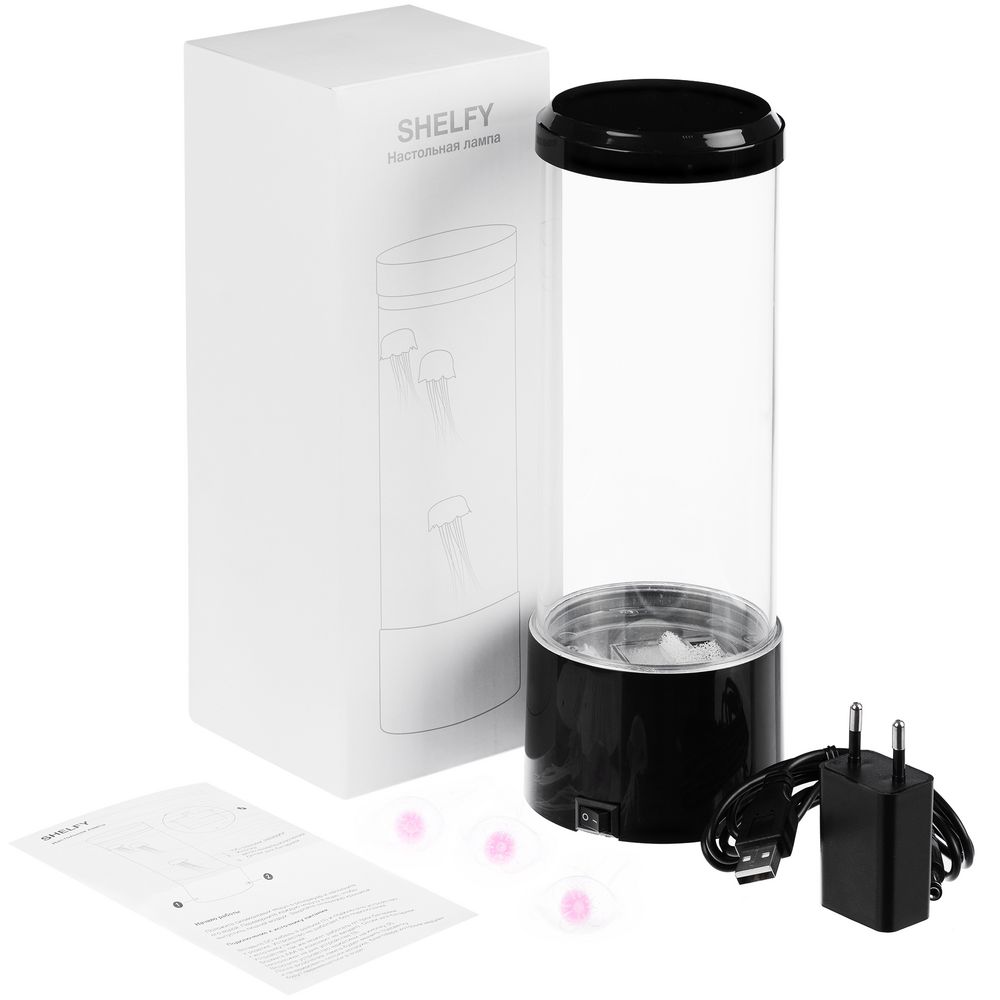 Настольная лампа Shelfy, черная-3
