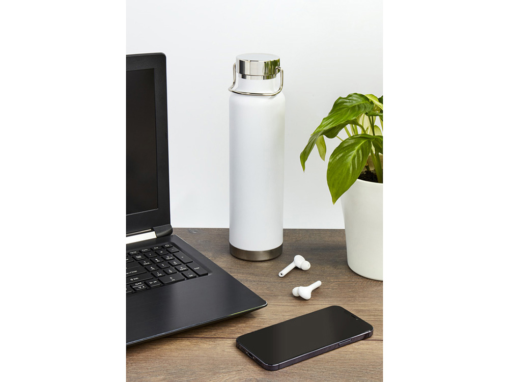 Бутылка для воды с вакуумной изоляцией Thor объемом 650 мл из переработанной нержавеющей стали, сертифицированной по стандарту RCS - Красный-5