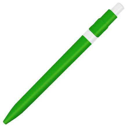 Ручка шариковая пластиковая Ravena Color, Салатовый/белый-1